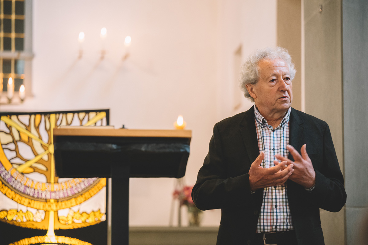 Wendelin Gisler, den Präsidenten des Vereins „Freunde des Kulturklosters”